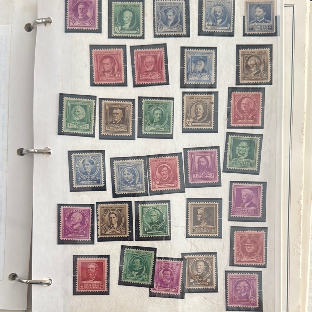 Vintage Postage Stamp Collection